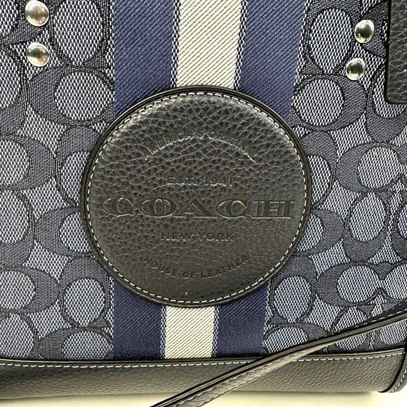 Coach Dempsey Tote Bag In Signature Jacquard With Stripe And Coach Patch… - Picture 6 of 10